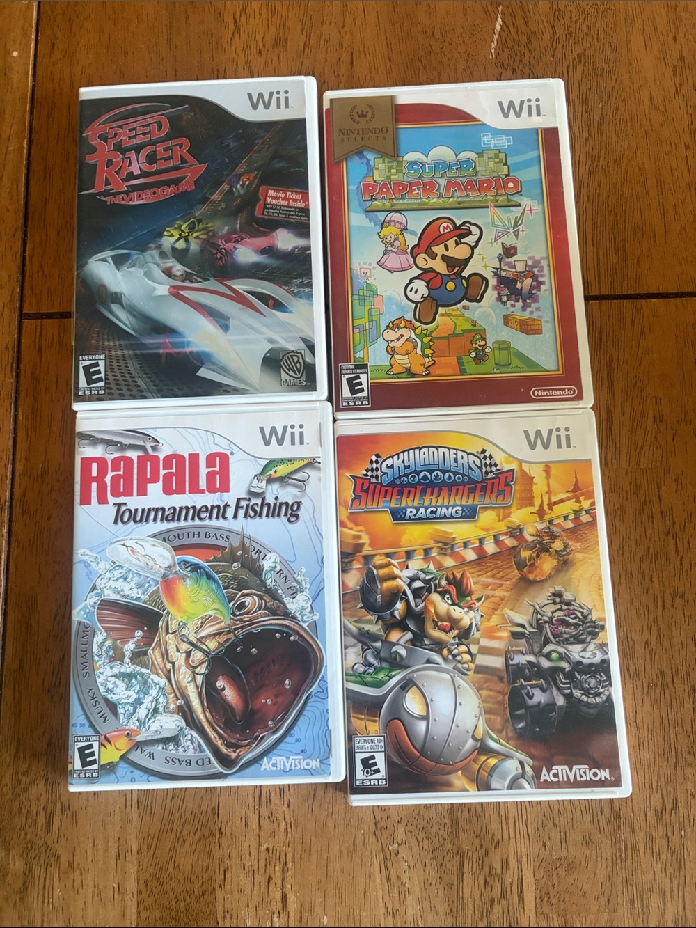 4 Wii games